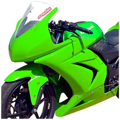 Hotbodies Racing Race Bodywork – Color Form Green Kawasaki Ninja 250R 2008-2012 - Adventure Parts