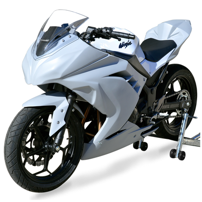 Hotbodies Racing Race Bodywork Primer Gray Kawasaki Ninja 300 2013-2017 - Adventure Parts