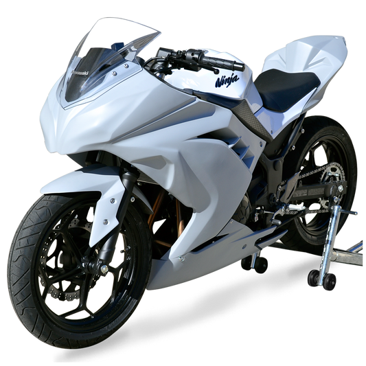 Hotbodies Racing Race Bodywork Primer Gray Kawasaki Ninja 300 2013-2017 - Adventure Parts