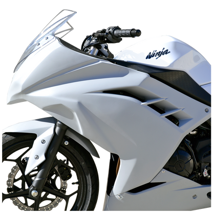 Hotbodies Racing Race Bodywork Primer Gray Kawasaki Ninja 300 2013-2017 - Adventure Parts