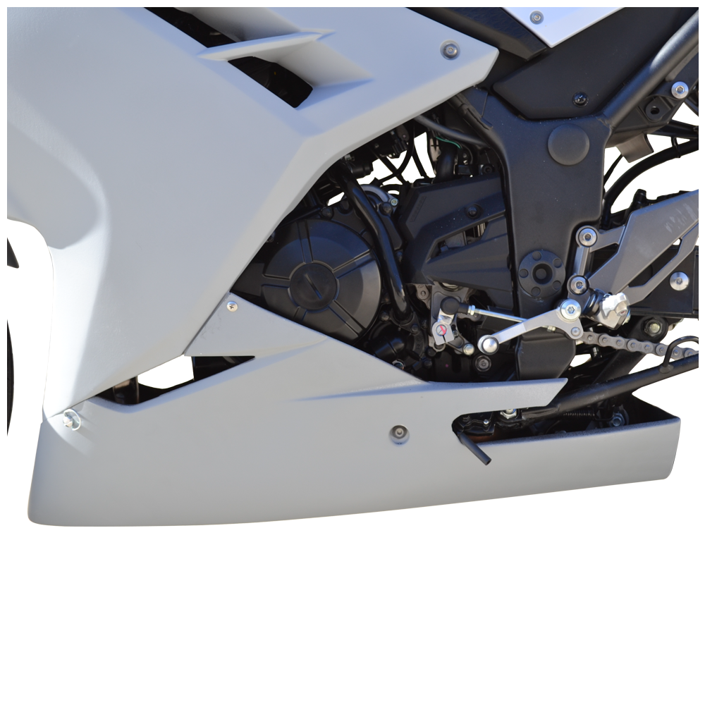 Hotbodies Racing Race Bodywork Primer Gray Kawasaki Ninja 300 2013-2017 - Adventure Parts