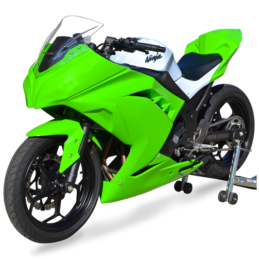 Hotbodies Racing Race Bodywork – Color Form Green Ninja 300 2013-2017 - Adventure Parts