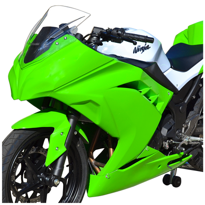 Hotbodies Racing Race Bodywork – Color Form Green Ninja 300 2013-2017 - Adventure Parts