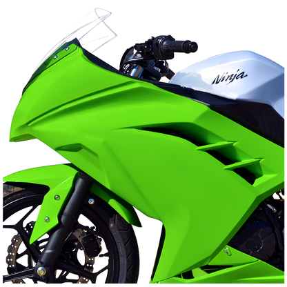 Hotbodies Racing Race Bodywork – Color Form Green Ninja 300 2013-2017 - Adventure Parts
