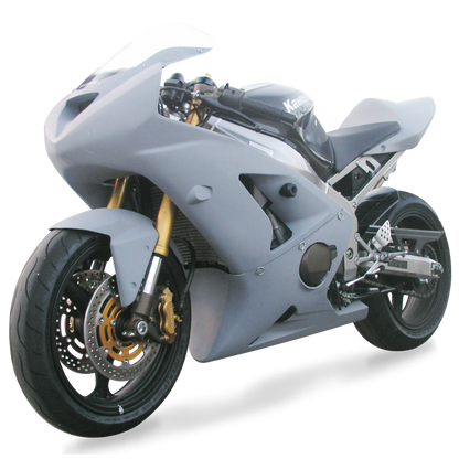 Hotbodies Racing Race Bodywork Primer Gray Kawasaki ZX6R 2003-2004