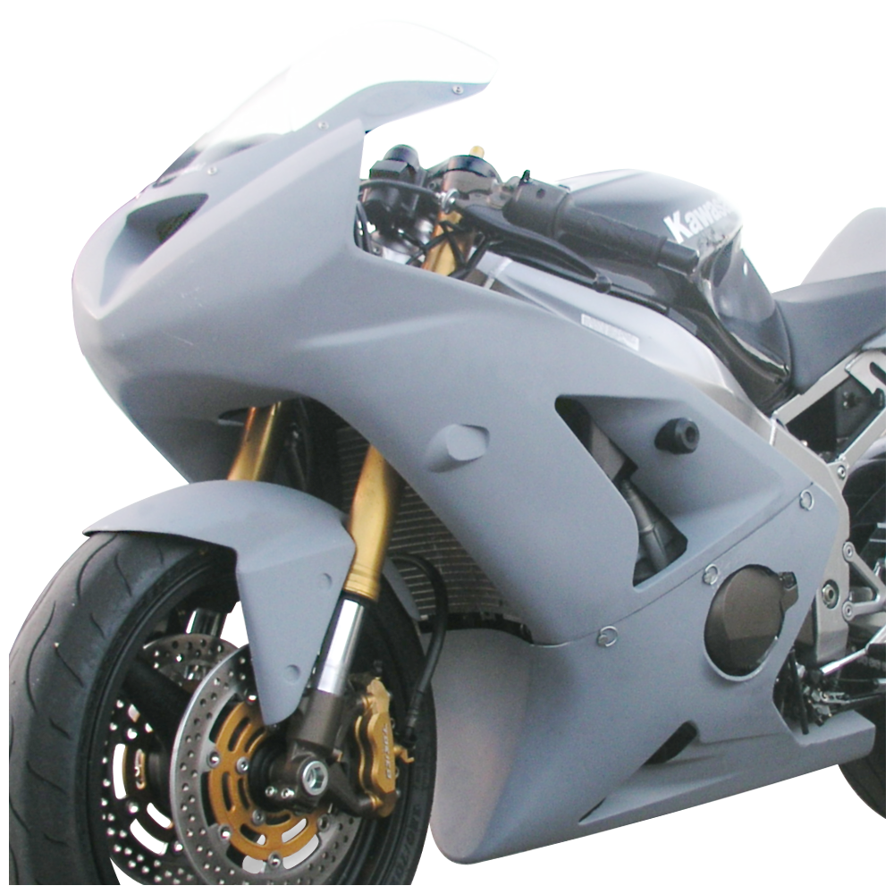 Hotbodies Racing Race Bodywork Primer Gray Kawasaki ZX6R 2003-2004