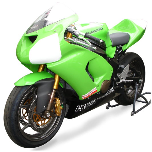 Hotbodies Racing Race Bodywork Primer Gray Kawasaki ZX6R 2005-2006 - Adventure Parts