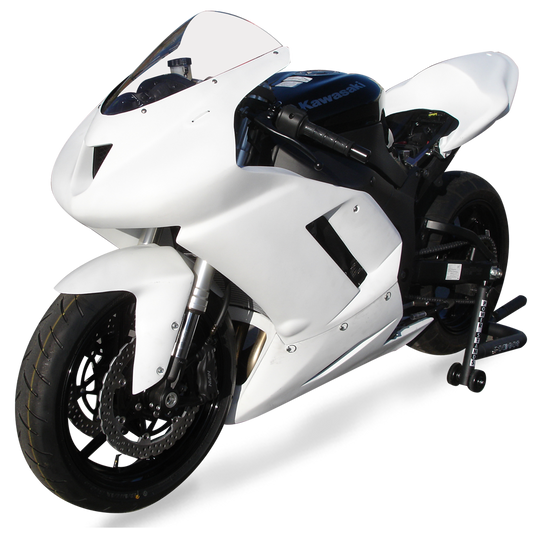 Hotbodies Racing Race Bodywork Primer Gray Kawasaki ZX6R 2007-2008 - Adventure Parts