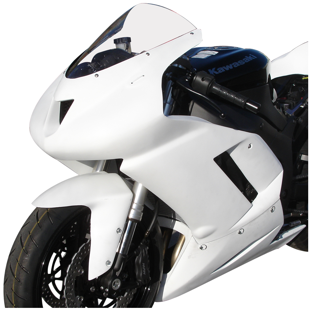 Hotbodies Racing Race Bodywork Primer Gray Kawasaki ZX6R 2007-2008 - Adventure Parts