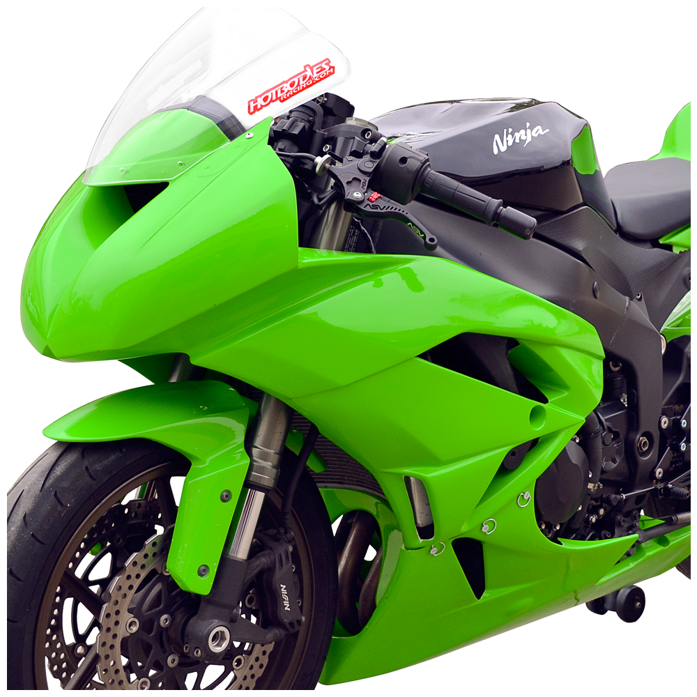 Hotbodies Racing Race Bodywork – Color Form Green Kawasaki ZX6R 2009-2012 - Adventure Parts