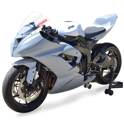 Hotbodies Racing Race Bodywork Primer Gray Kawasaki ZX6R 2013-2018 - Adventure Parts