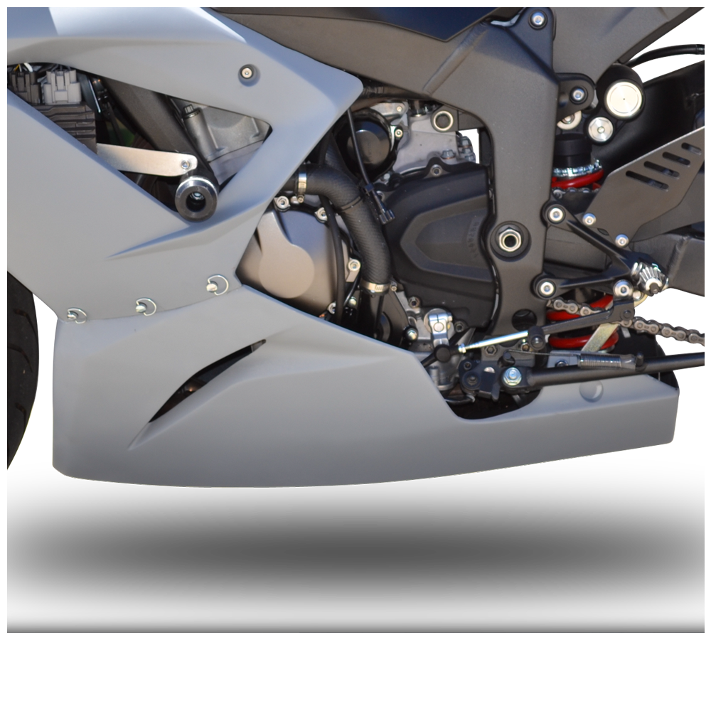 Hotbodies Racing Race Bodywork Primer Gray Kawasaki ZX6R 2013-2018 - Adventure Parts