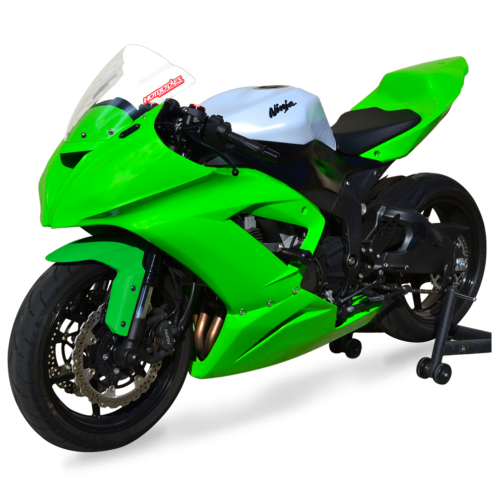 Hotbodies Racing Race Bodywork – ColorForm Green Kawasaki ZX6R 2013-2018 - Adventure Parts