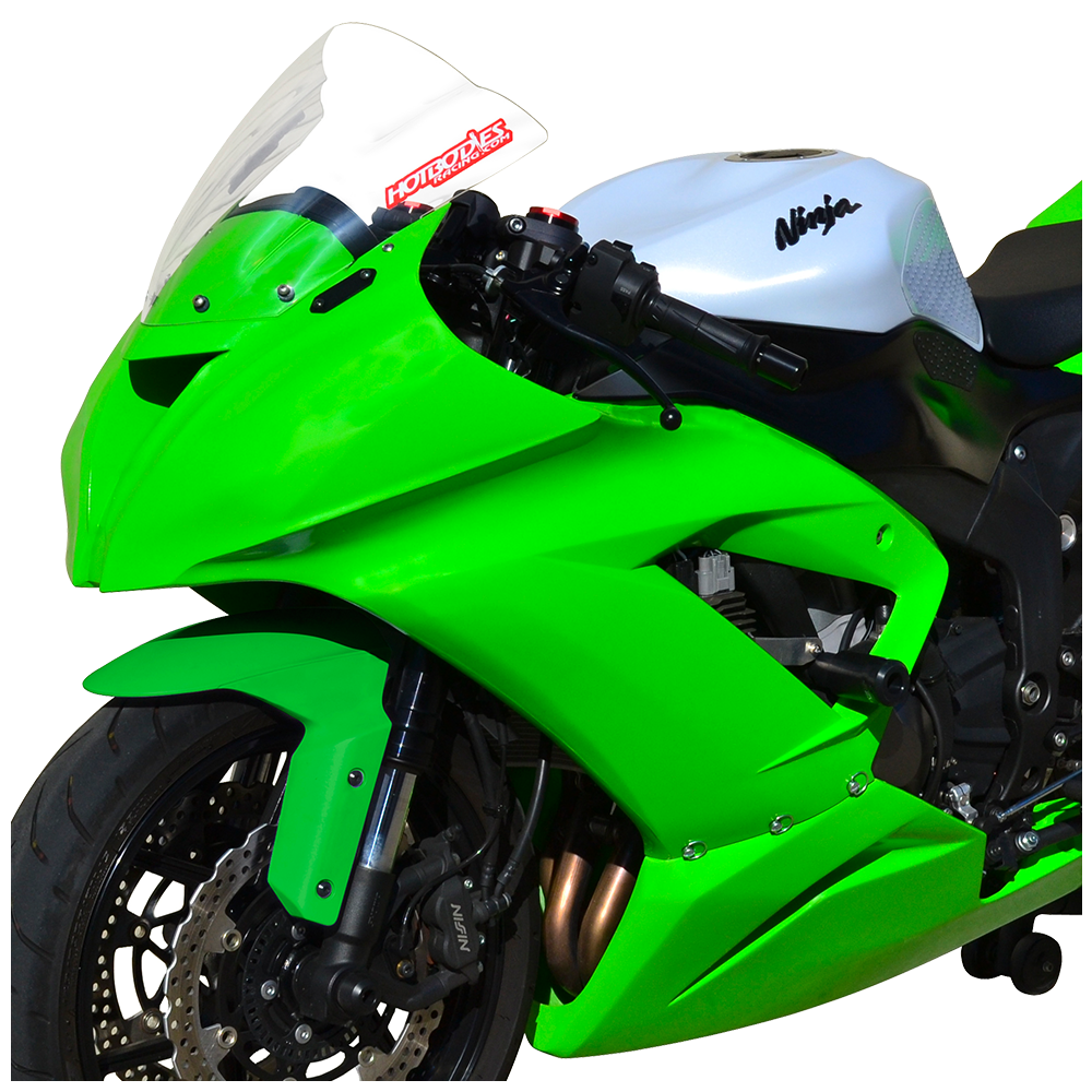 Hotbodies Racing Race Bodywork – ColorForm Green Kawasaki ZX6R 2013-2018 - Adventure Parts