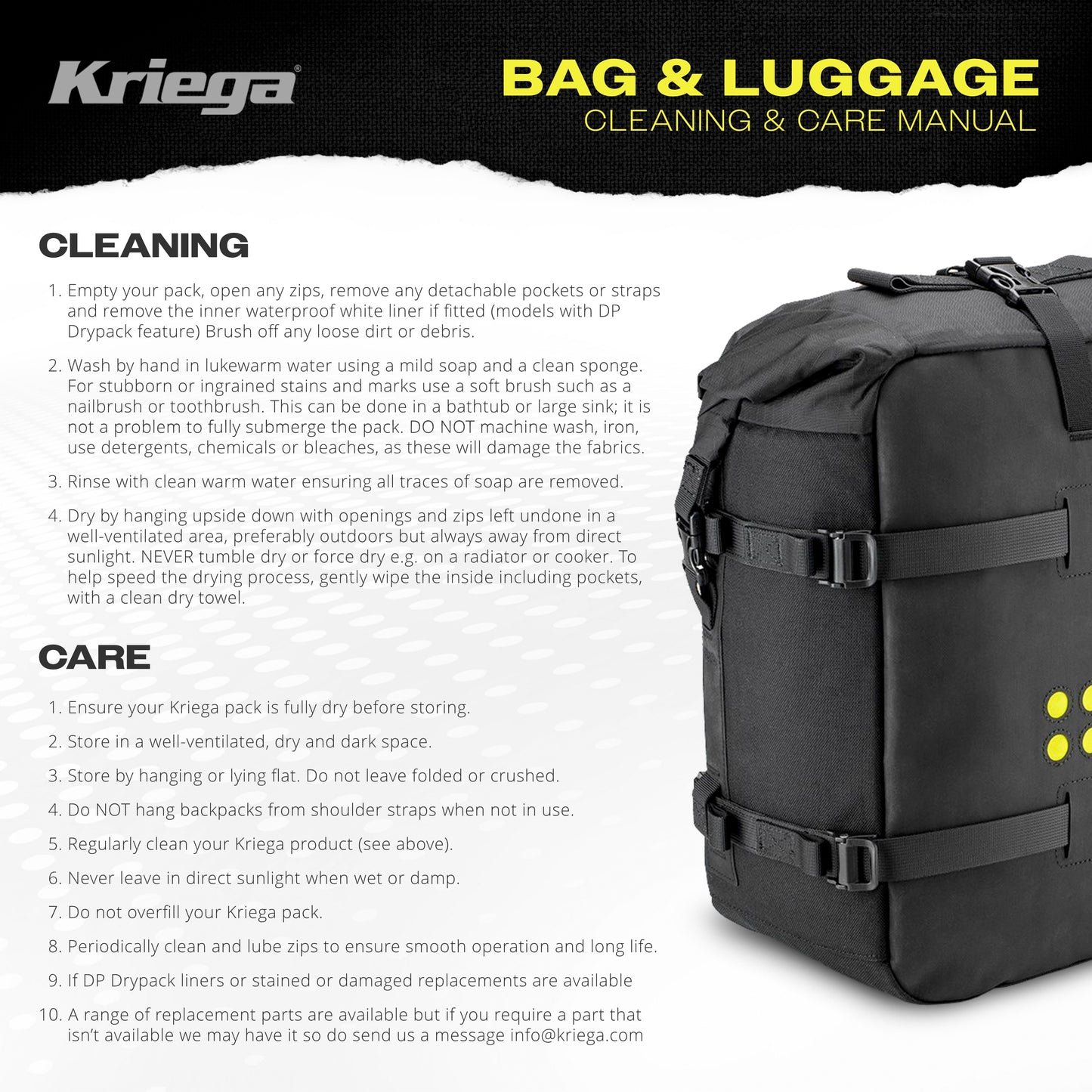 Kriega R8 Motorcycle Waist Pack