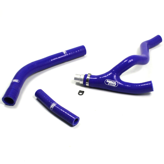 Samco Radiator Hose 4 Piece Kit Yamaha YZ 450 F Y Piece Race Design with Alloy Insert 2014-2017 - Adventure Parts