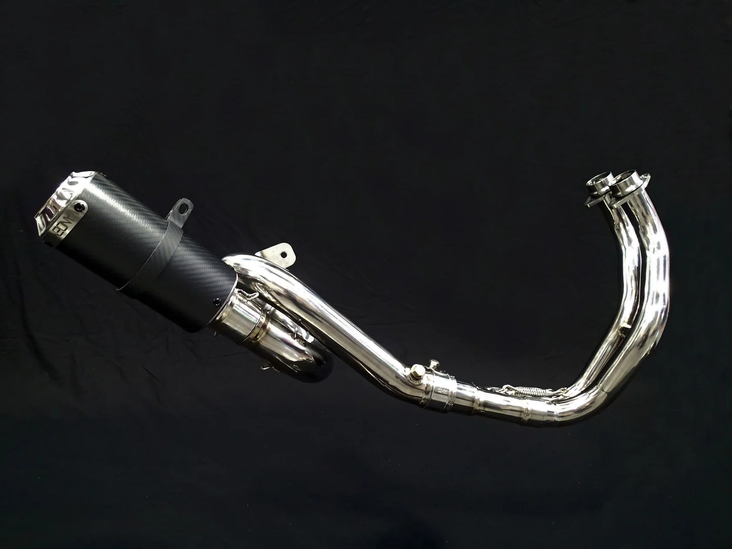Vandemon Titanium Exhaust System Carbon Muffler Yamaha MT07 FZ07 XSR700 2014-2024