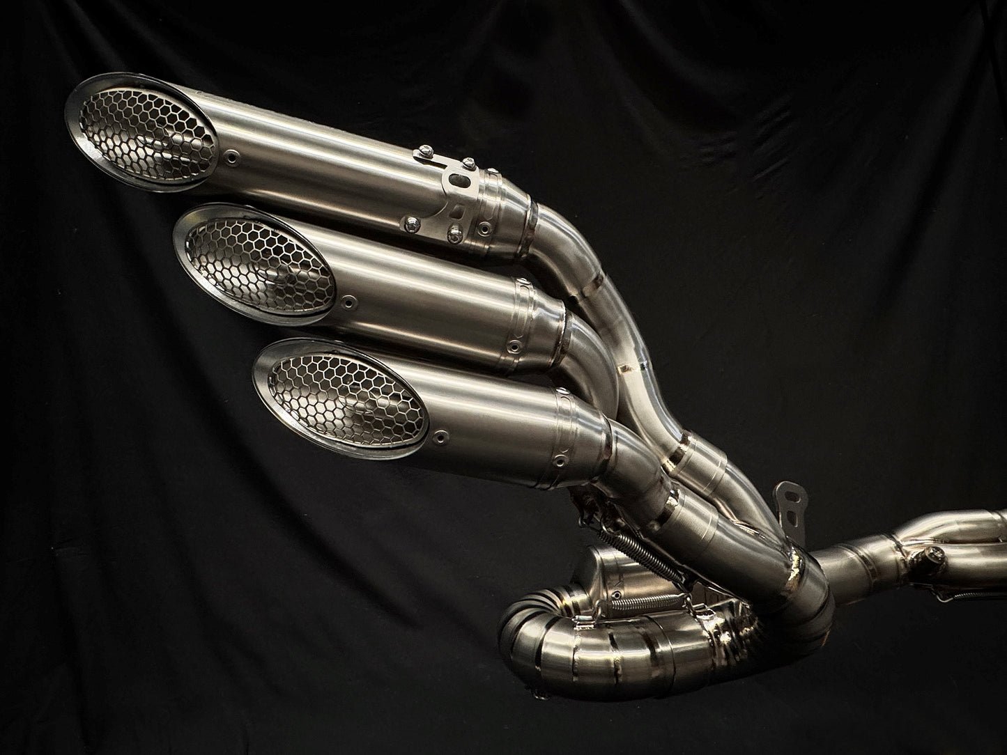 Vandemon Slip-On Exhaust Brushed Titanium MV Agusta Brutale, Dragster, F3, Turismo, Veloce, Superveloce