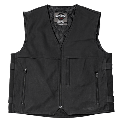 Noru Ika CCW Leather Motorcycle Vest - Adventure Parts