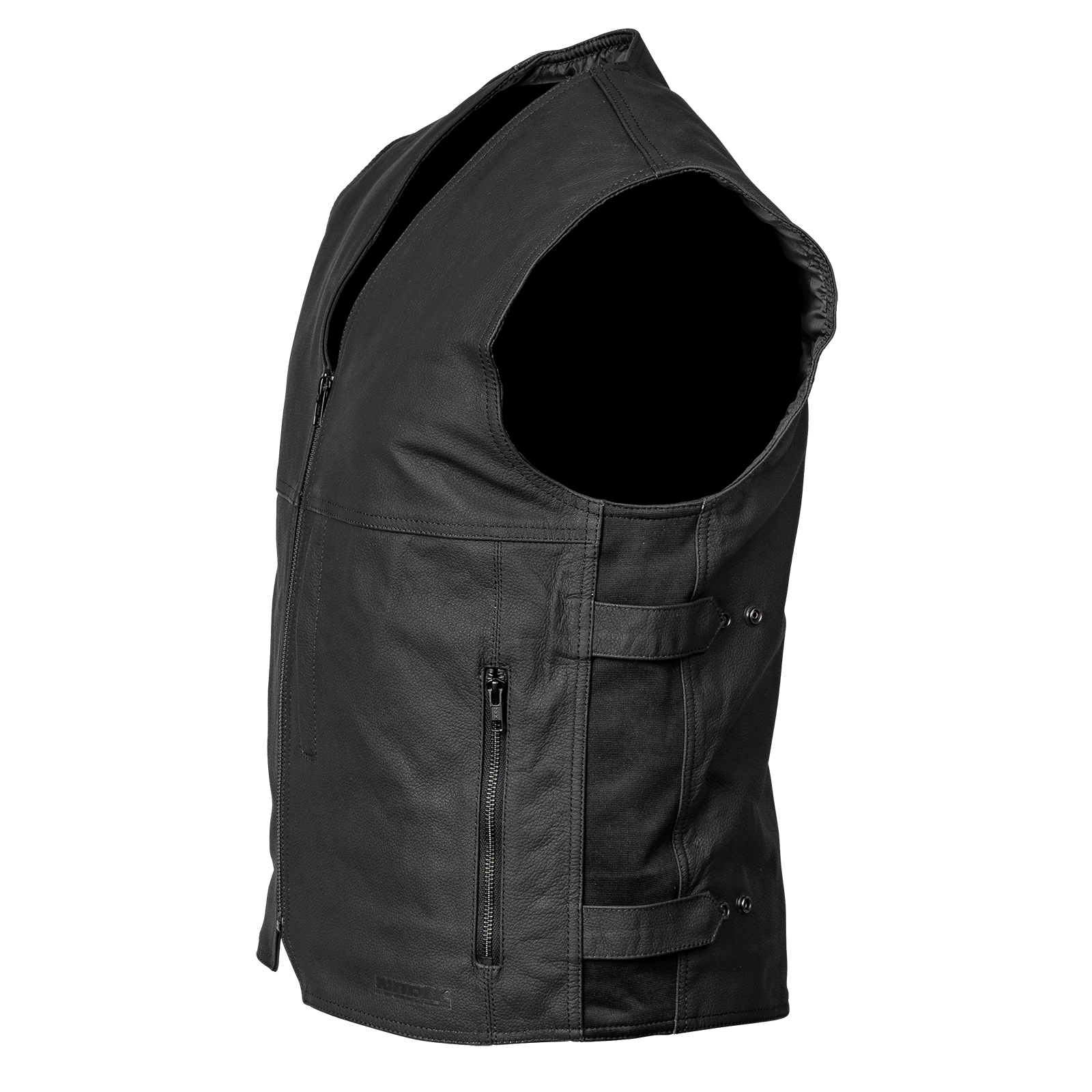 Noru Ika CCW Leather Motorcycle Vest - Adventure Parts