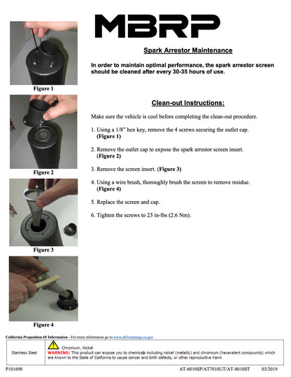 MBRP Slip-on system w/Performance Muffler Polaris  Ranger RZR XP 900 2011-2013