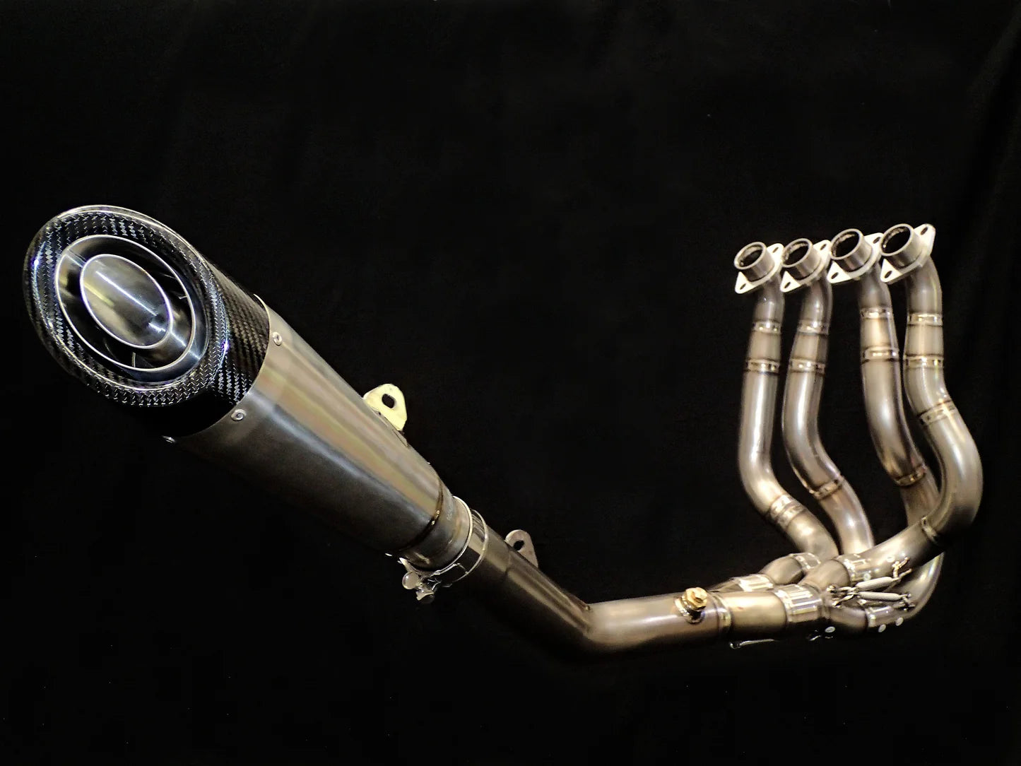 Vandemon Titanium Exhaust & H2R Carbon Tip Muffler Kawasaki H2 SE SX 2018-2026