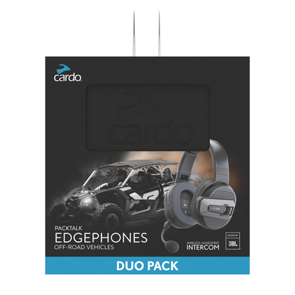 Cardo Packtalk Edgephones ORV Bluetooth Communication System