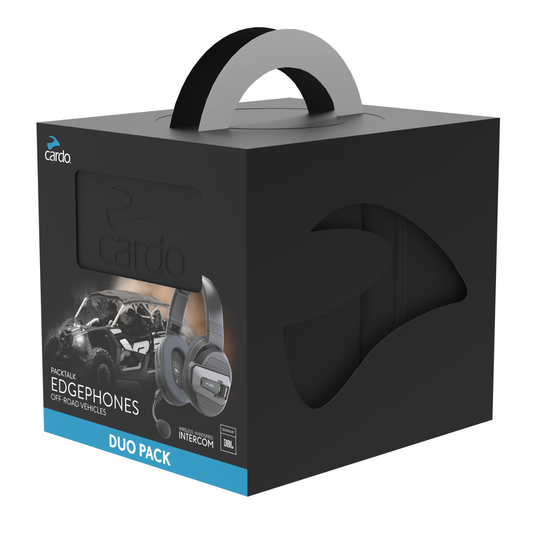 Cardo Packtalk Edgephones ORV Bluetooth Communication System