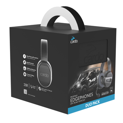 Cardo Packtalk Edgephones ORV Bluetooth Communication System