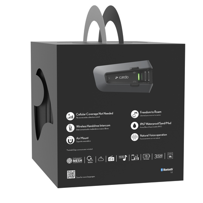 Cardo Packtalk Edgephones ORV Bluetooth Communication System