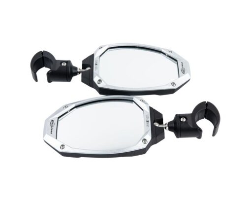 Seizmik Mirror Photon Side View with Cast Aluminum Body & Bezel ? Adjustable Clamp (Pair) - Adventure Parts