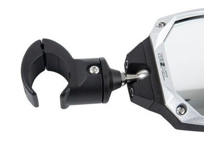 Seizmik Mirror Photon Side View with Cast Aluminum Body & Bezel ? Adjustable Clamp (Pair) - Adventure Parts