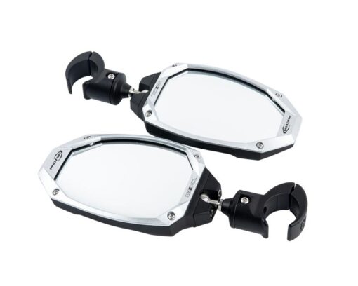 Seizmik Mirror Photon Side View with Cast Aluminum Body & Bezel ? Adjustable Clamp (Pair) - Adventure Parts