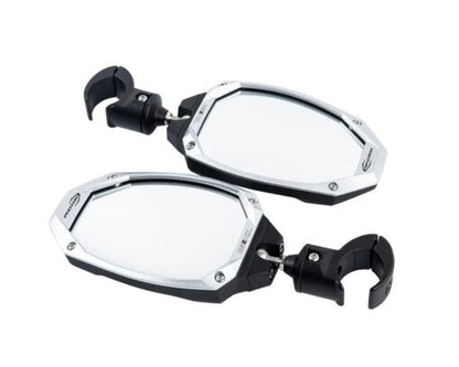 Seizmik Mirror Photon Side View with Cast Aluminum Body & Bezel ? Adjustable Clamp (Pair) - Adventure Parts