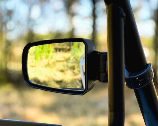 Seizmik Mirror Pursuit Side View (Pair ? Cast Aluminum) ? Adjustable Clamp - Adventure Parts