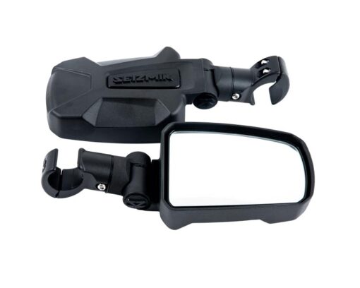 Seizmik Mirror Pursuit Side View (Pair ? Cast Aluminum) ? Adjustable Clamp - Adventure Parts