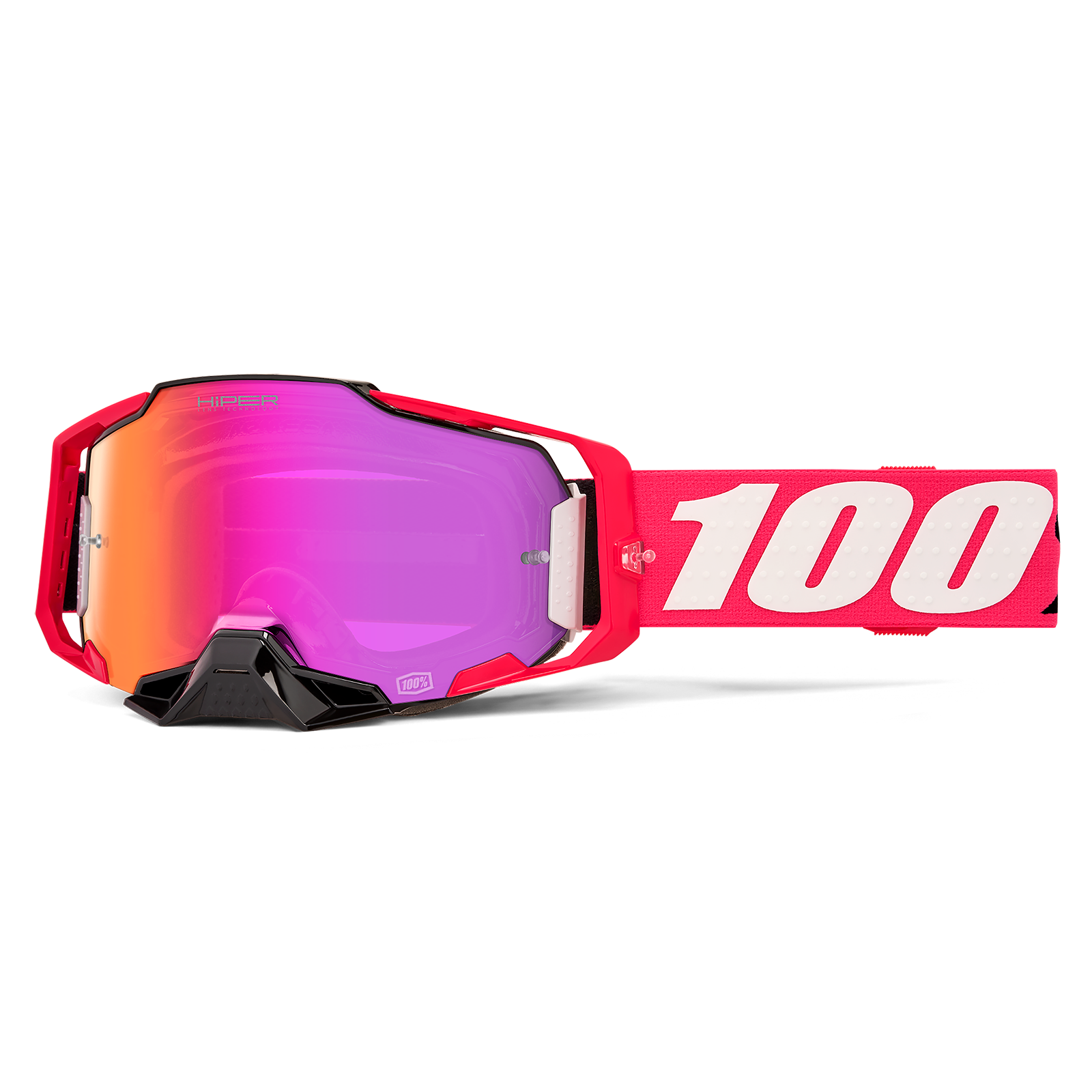 100% Armega Hiper Lens Motorcycle Goggles - Adventure Parts