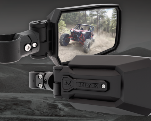 Seizmik TrailRider Side View Mirrors (Pair) – Universal 1.75″ Inch Round Tube - Adventure Parts