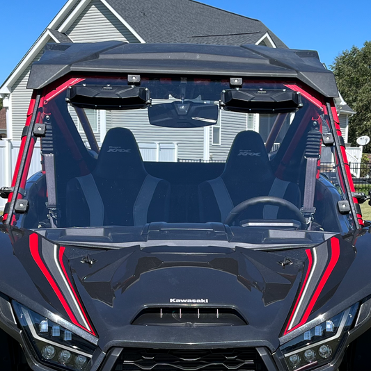 Seizmik Windshield Versa-Vent (Hard Coated Poly) – Kawasaki KRX 1000