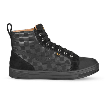 Cortech Women's Slayer Canvas Check Motorcycle Riding Shoes - Adventure Parts