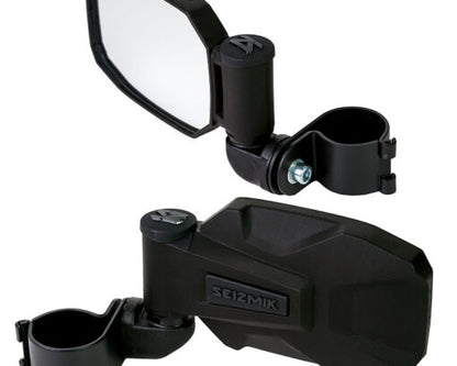 Seizmik Mirror Strike Side View (Pair – ABS) – 1.75″ Round Tube - Adventure Parts