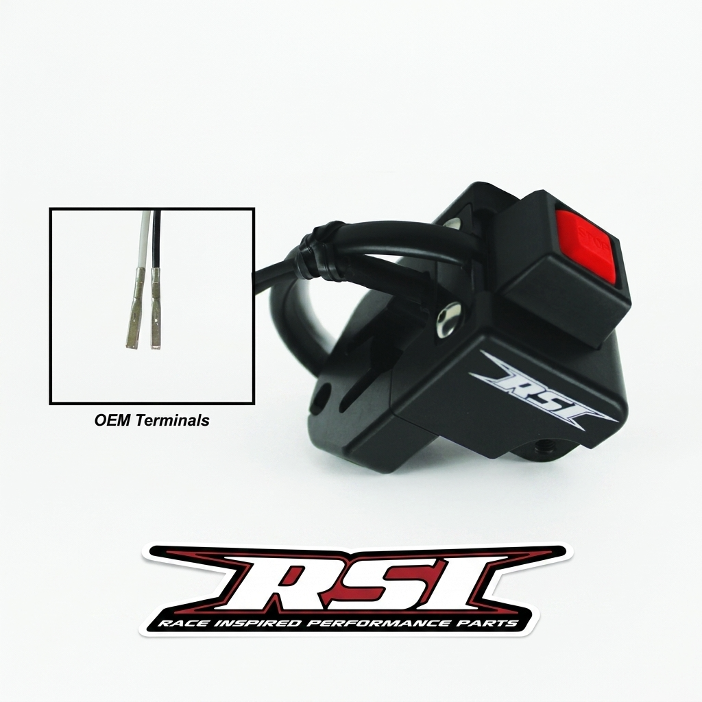 Straightline Performance RSI Billet Throttle Block with Momentary Push Button Kill Switch Polaris 2017-2027