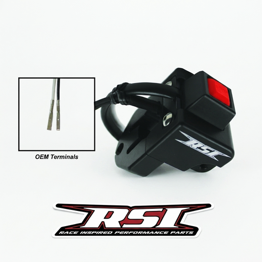 Straightline Performance RSI Billet Throttle Block with Momentary Push Button Kill Switch Polaris 2017-2027