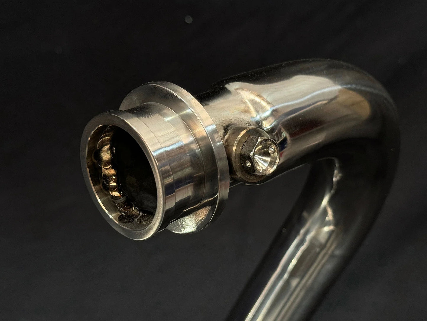 Vandemon Polished Titanium Exhaust Triumph Speed Twin 1200 2019-2024