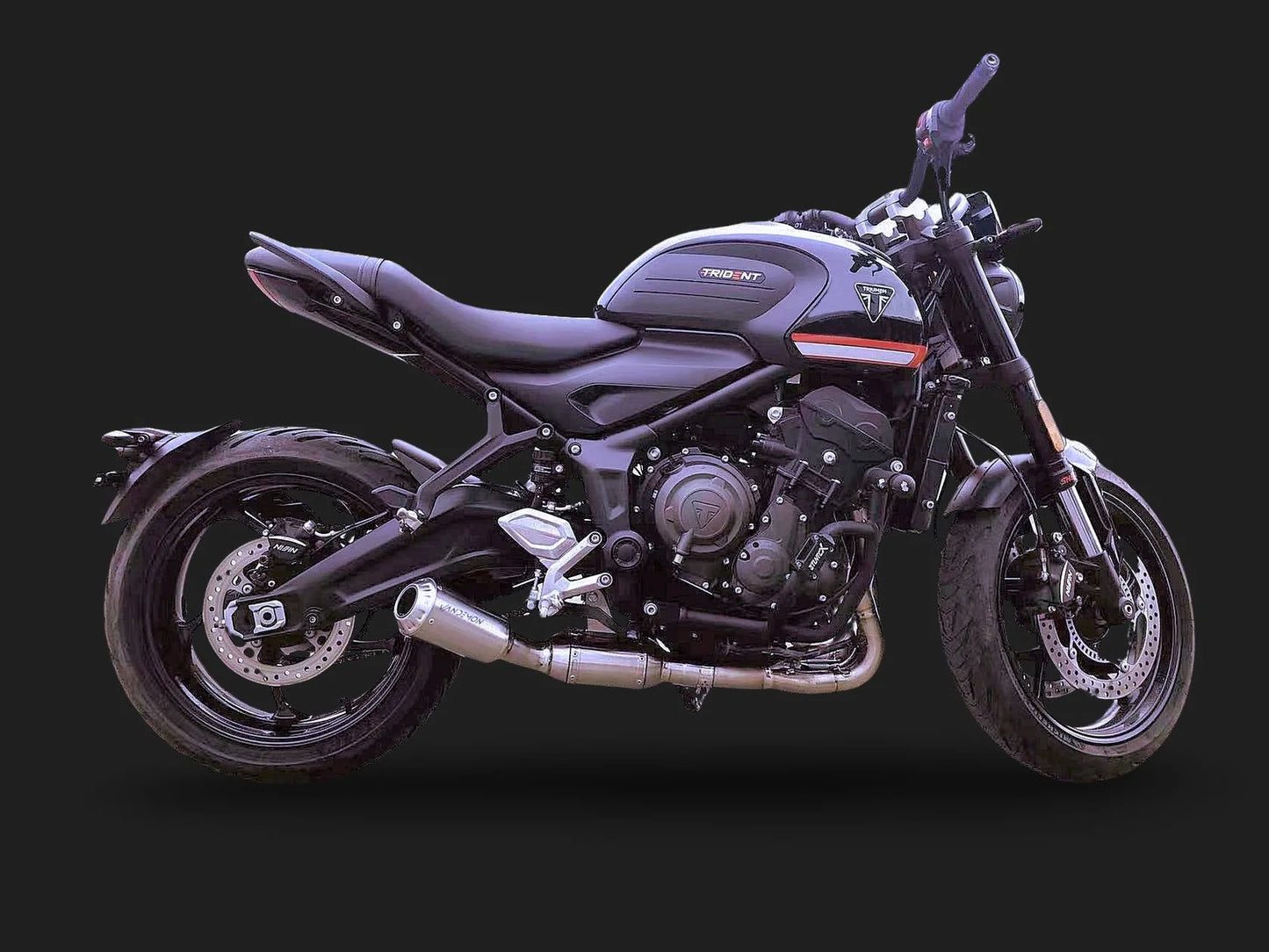 Vandemon Titanium Exhaust System Triumph Trident & Daytona 660 2020-2025