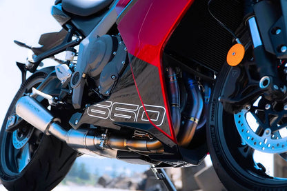 Vandemon Titanium Exhaust System Triumph Trident & Daytona 660 2020-2025