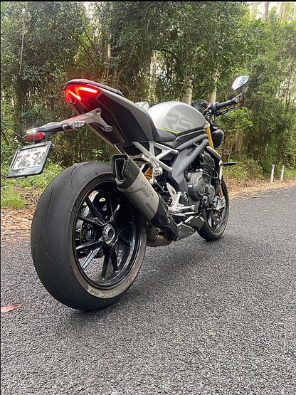 Vandemon Bimodal Titanium Stealth Slip-On Muffler Triumph Speed Triple 1200RS & RR 2021-2024