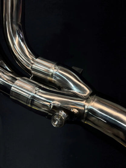 Vandemon Polished Titanium Headers Triumph Speed Triple 1200 RS & RR 2021-2024