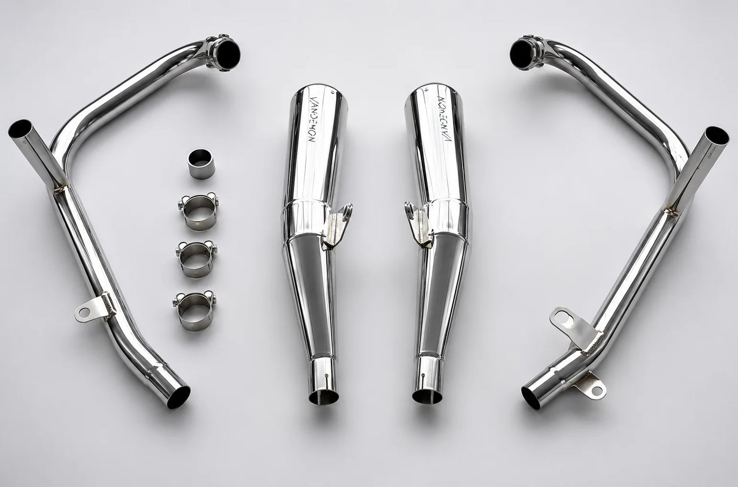 Vandemon Polished Titanium Exhaust Triumph Speed Twin 1200 2019-2024