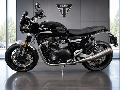 Vandemon Polished Titanium Exhaust Triumph Speed Twin 1200 2019-2024